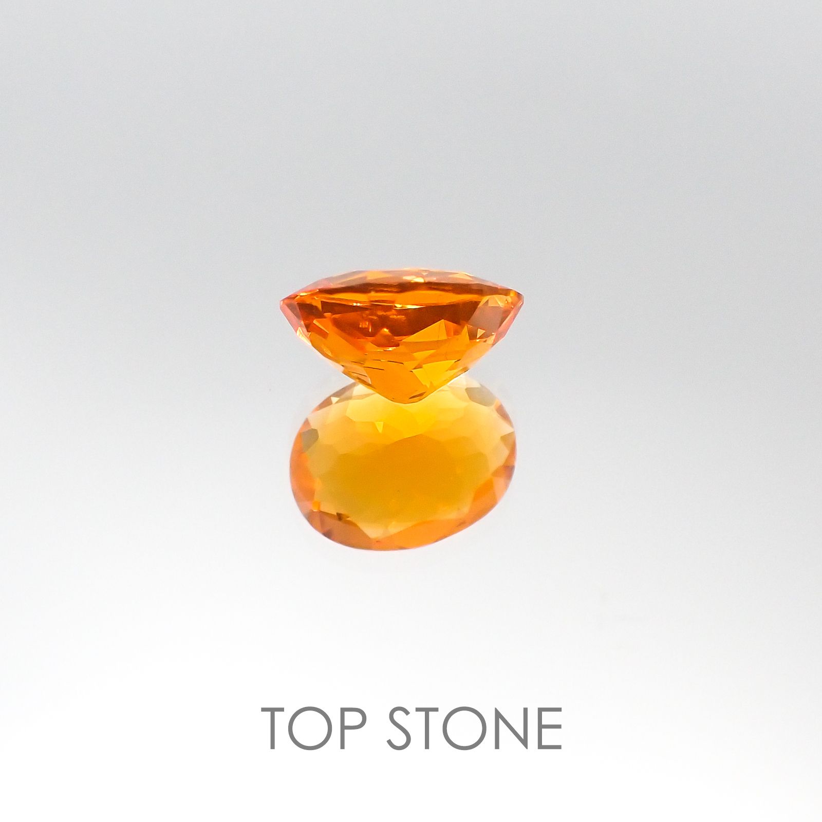 ファイヤーオパール(宝石名ファイヤー・オパール) メキシコ産 1.12ct 識別済[20085088]8.7×6.8mm前後