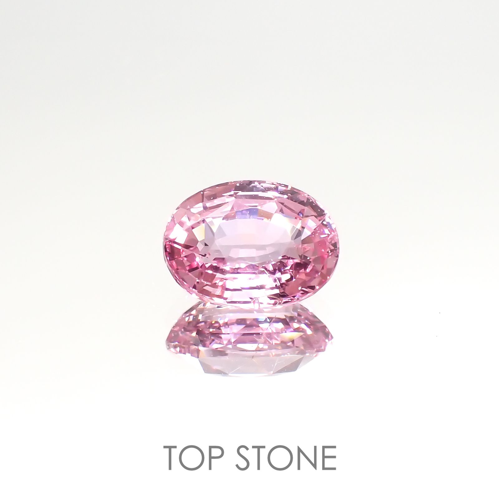 パパラチャサファイア(宝石名サファイア/別名パパラチャ・サファイア)スリランカ産 3.398ct 日独鑑付[220616443]9.96x7.43mm前後