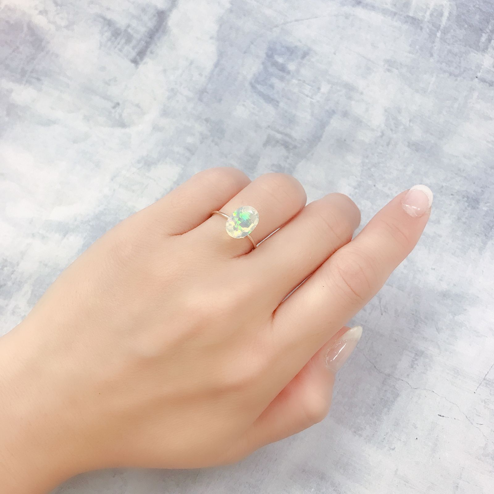 エチオピアオパール(宝石名オパール)エチオピア産 1.74ct 識別済[220717031]11x7.7mm前後