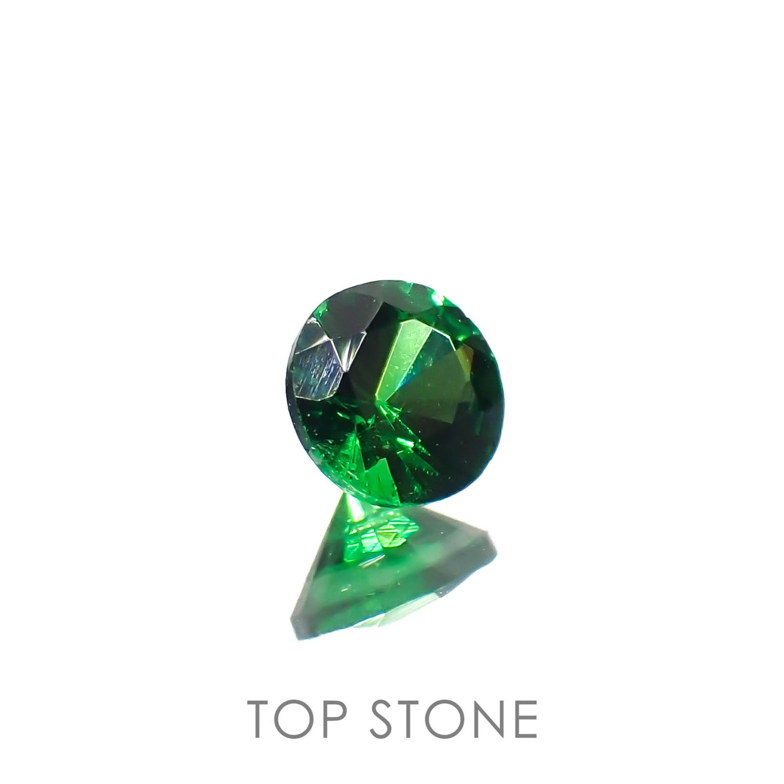 ツァボライト(宝石名ガーネット)タンザニア産 0.14ct 識別済[230120284]3.2x3.2mm前後