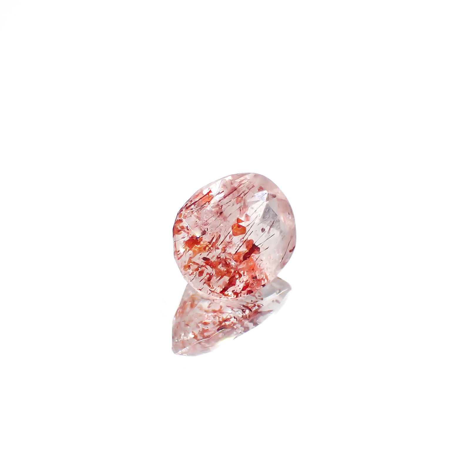 ファイヤークォーツ ナイジェリア産 2.45ct[240326725]9.9x7.9mm前後