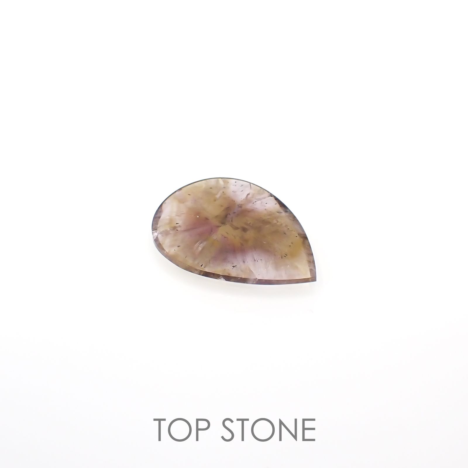 トラピッチェアメトリン 偏光板2枚付き  ブラジル・ミナスジェライス州産 10.15ct[220918107]25.8x18.9mm前後
