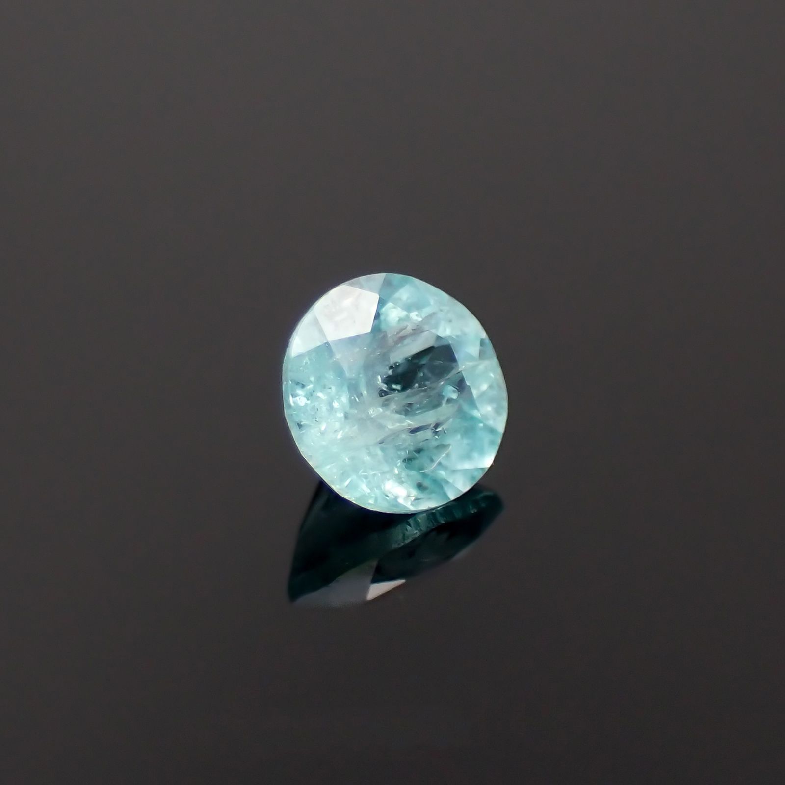 パライバトルマリン(宝石名トルマリン/別名パライバ・トルマリン)モザンビーク産 0.16ct 識別済[230220379]3.4x3.4mm前後