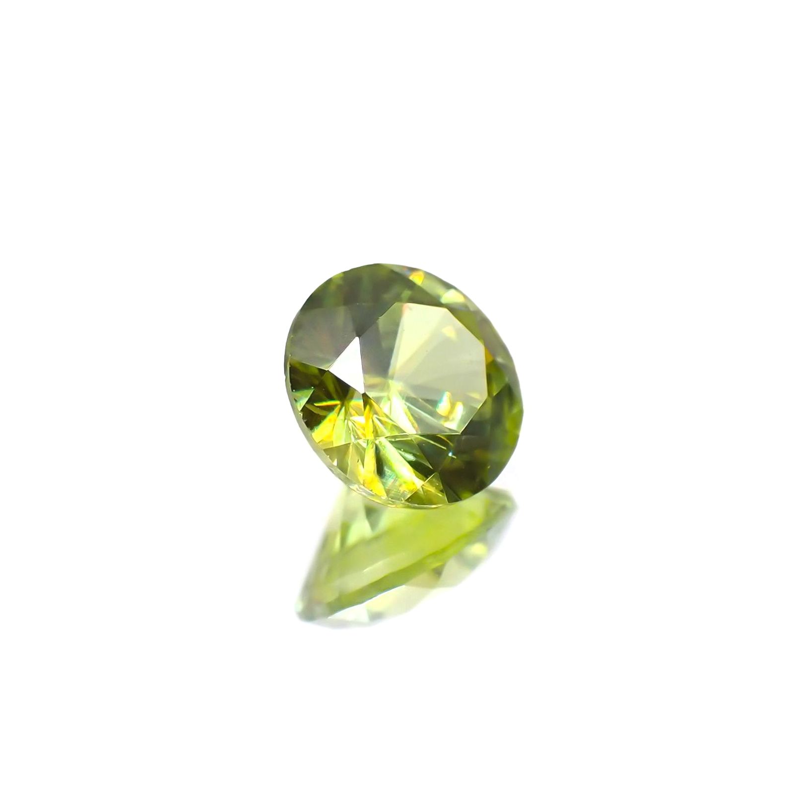 スフェーン(宝石名スフェーン)マダガスカル産 ソ付(彩珠) 1.116ct / 6.6x6.7mm前後 [231224435]