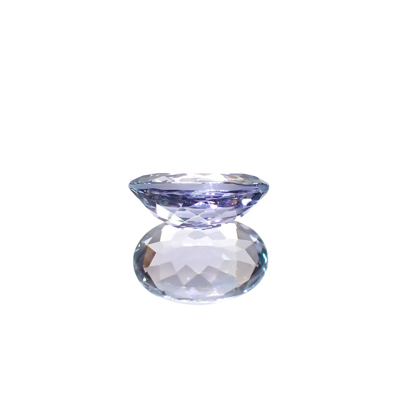 バイカラータンザナイト(宝石名タンザナイト/ゾイサイト)タンザニア産 1.18ct 識別済[230923506]8.2x5.6mm前後