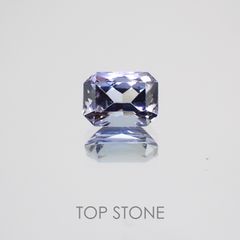 バイカラータンザナイト(ゾイサイト) タンザニア産 ルース 0.59ct[210310095]5.7×4.3mm前後