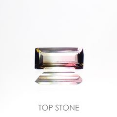 トリカラートルマリン(宝石名トリカラー・トルマリン) ブラジル産 0.43ct 識別済[211013626]7.1×3.2mm前後