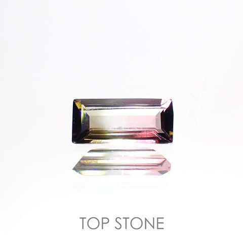 トリカラートルマリン(宝石名トリカラー・トルマリン) ブラジル産 0.43ct 識別済[211013626]7.1×3.2mm前後