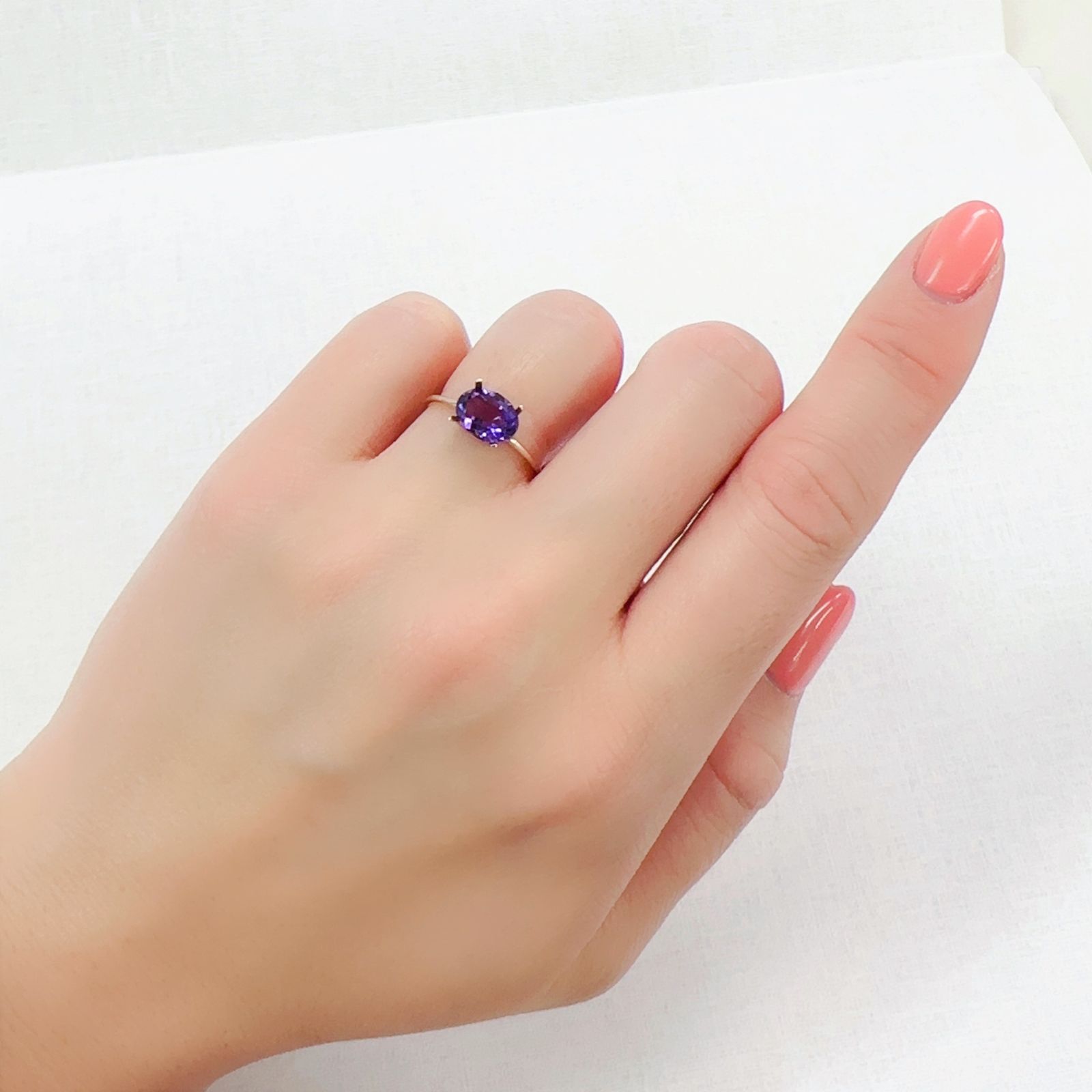 カラーシフトアメジスト ブラジル/ウルグアイ産 1.15ct[230220797]8.1x6.1mm前後