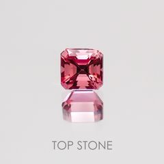 ピンクベリル(宝石名ピンク・ベリル) アメリカ・ユタ州産 0.204ct ソ付(彩珠)[21019214]3.4×3.2mm前後