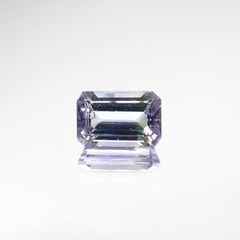 パーティカラータンザナイト(宝石名パーティカラード・ゾイサイト) タンザニア産 0.666ct ソ付(彩珠)[210711845]5.9×3.9mm前後