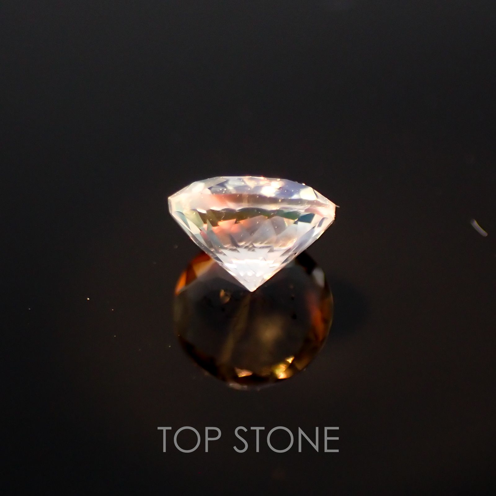 レインボームーンストーン(アンデシンラブラドライト) マダガスカル産 ルース 0.33ct[210310258]4.5×4.5mm前後