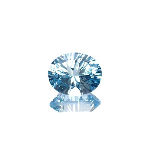 ブルートパーズ ブラジル産 4.50ct / 10.9x9mm前後 [251019353]