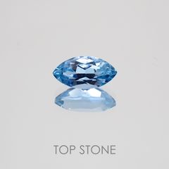 サンタマリア アクアマリン ブラジル産 ルース 0.65ct[21019121]7.9×4mm前後