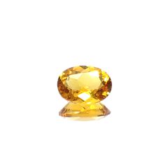 ゴールデンベリル(宝石名ゴールデン・ベリル)ブラジル産 1.03ct 識別済[250530346]8.1x6.1mm前後