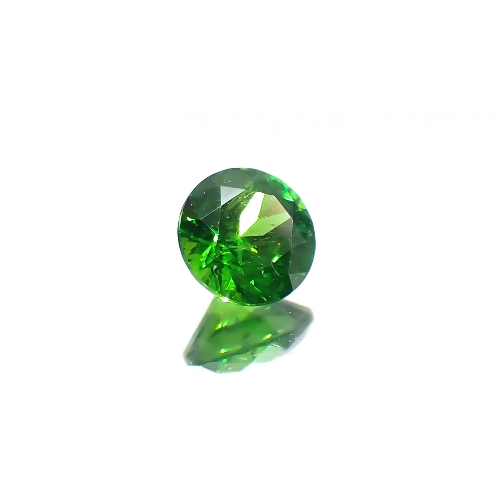 デマントイドガーネット(宝石名デマントイド・ガーネット) ロシア産 0.145ct ソ付(彩珠)[210712085]3.1×3.1mm前後