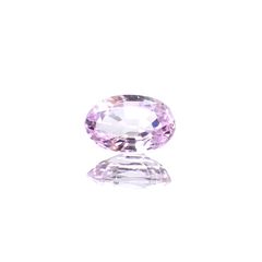 ラベンダーサファイア(宝石名サファイア) マダガスカル/スリランカ産 0.72ct 識別済[210912509]6.7×4.3mm前後