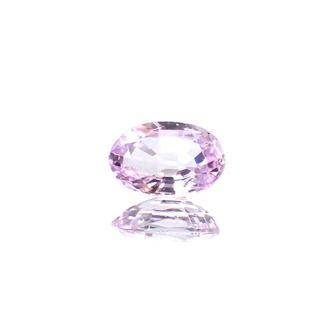 ラベンダーサファイア(宝石名サファイア) マダガスカル/スリランカ産 0.72ct 識別済[210912509]6.7×4.3mm前後