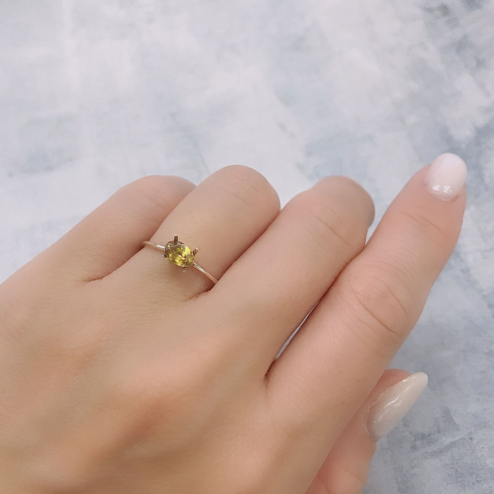 ゴールデンスフェーン(宝石名スフェーン)ナミビア産 0.56ct 識別済[220616573]6x4.1mm前後