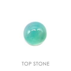 アクアプレーズ(宝石名ブルー グリーン・カルセドニー) 南アフリカ産 3.38ct 識別済[20106167]9.2×9.1mm前後