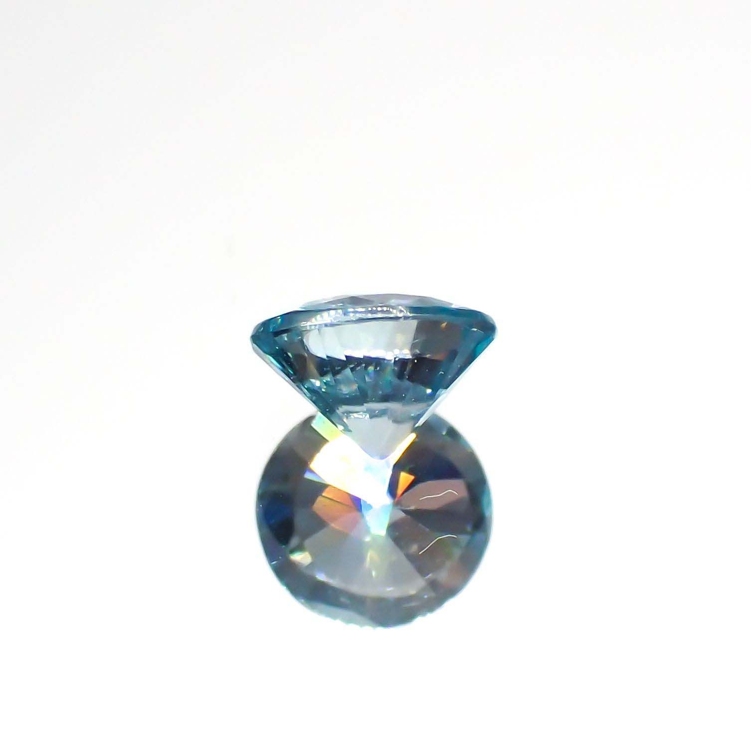 アイスブルージルコン カンボジア産 0.60ct[221018649]4.9x4.8mm前後