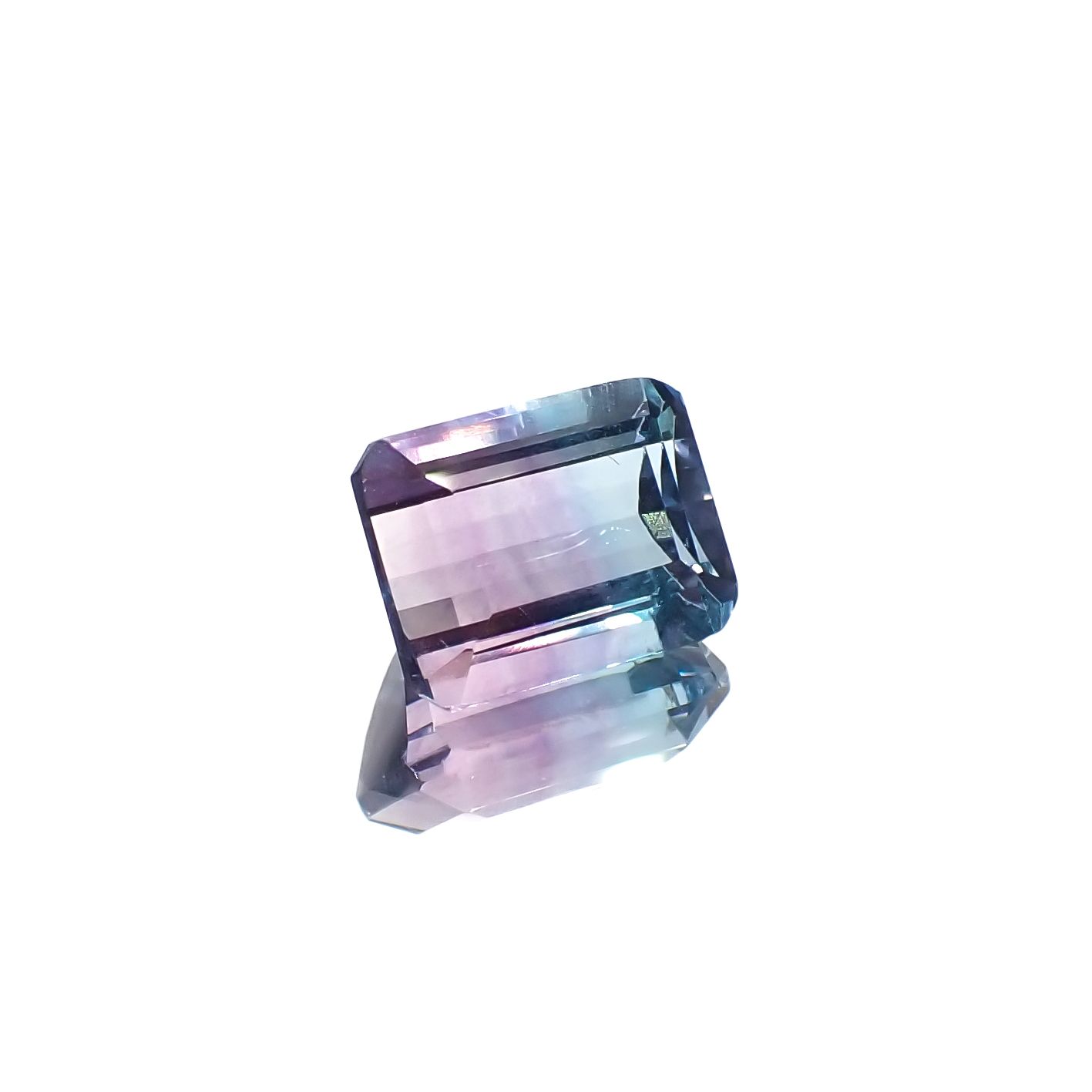 パーティカラーフローライト ブラジル産 2.85ct[230321183]8.9x6.9mm前後