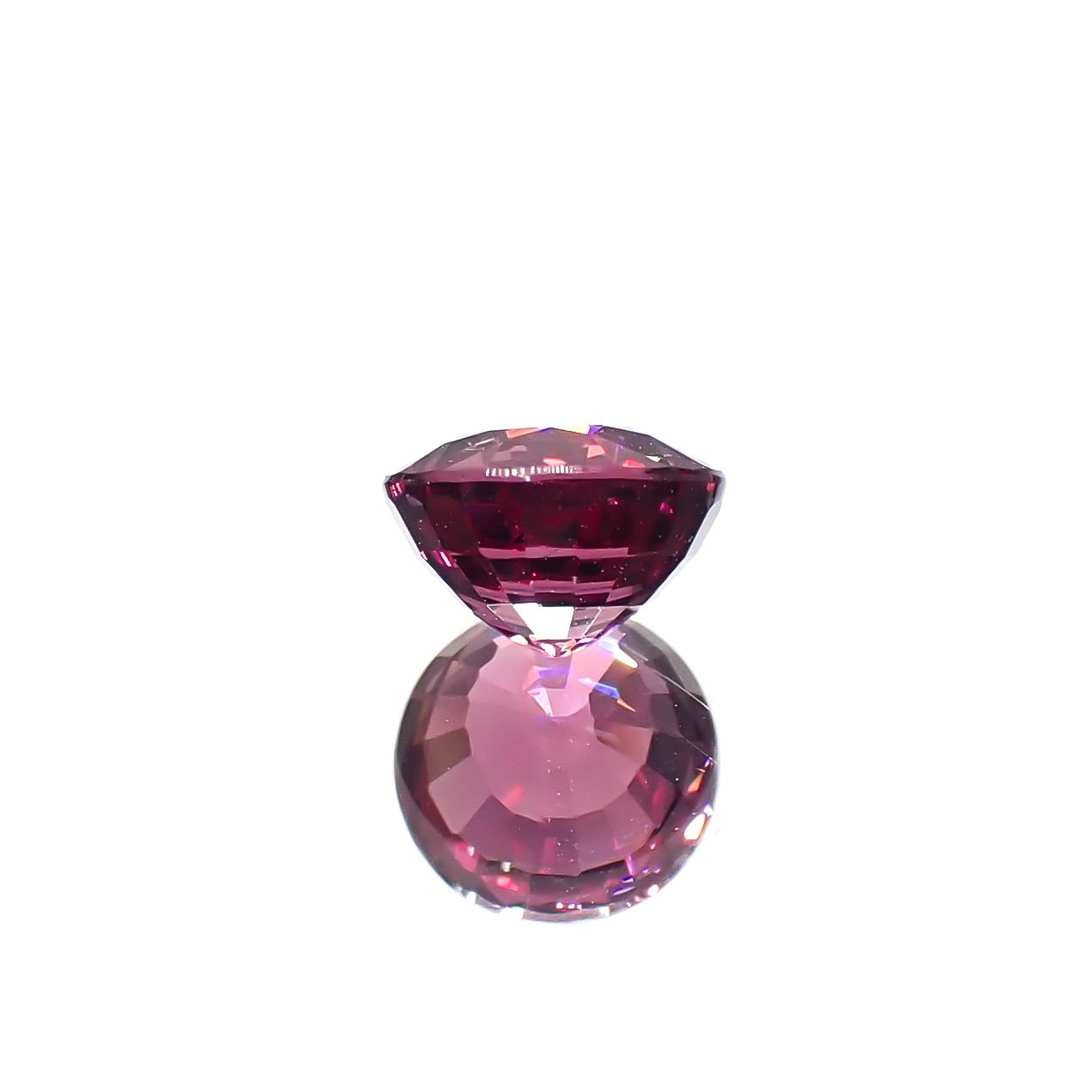 ロードライトガーネット(宝石名ガーネット)ブラジル産 1.17ct 識別済[240928703]6x6mm前後