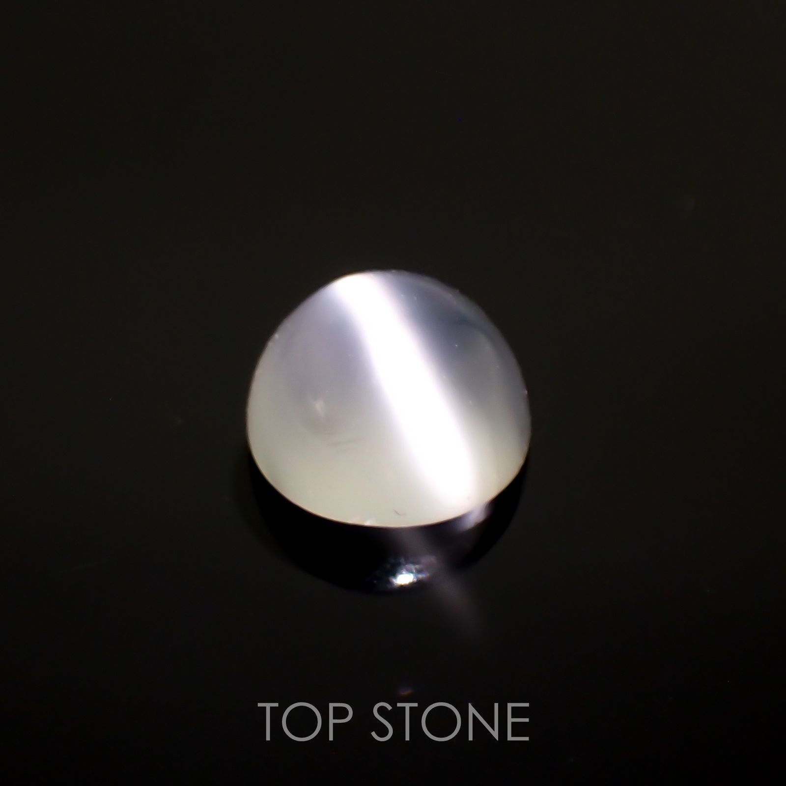 ムーンストーンキャッツアイ(宝石名ムーンストーン・キャッツアイ) インド産 1.52ct 識別済[210812738]7×7mm前後
