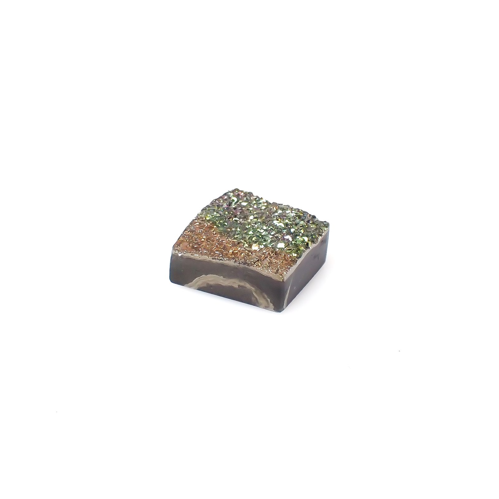 レインボーパイライト 原石 ロシア産 10.81ct[240527464]13.6x13mm前後