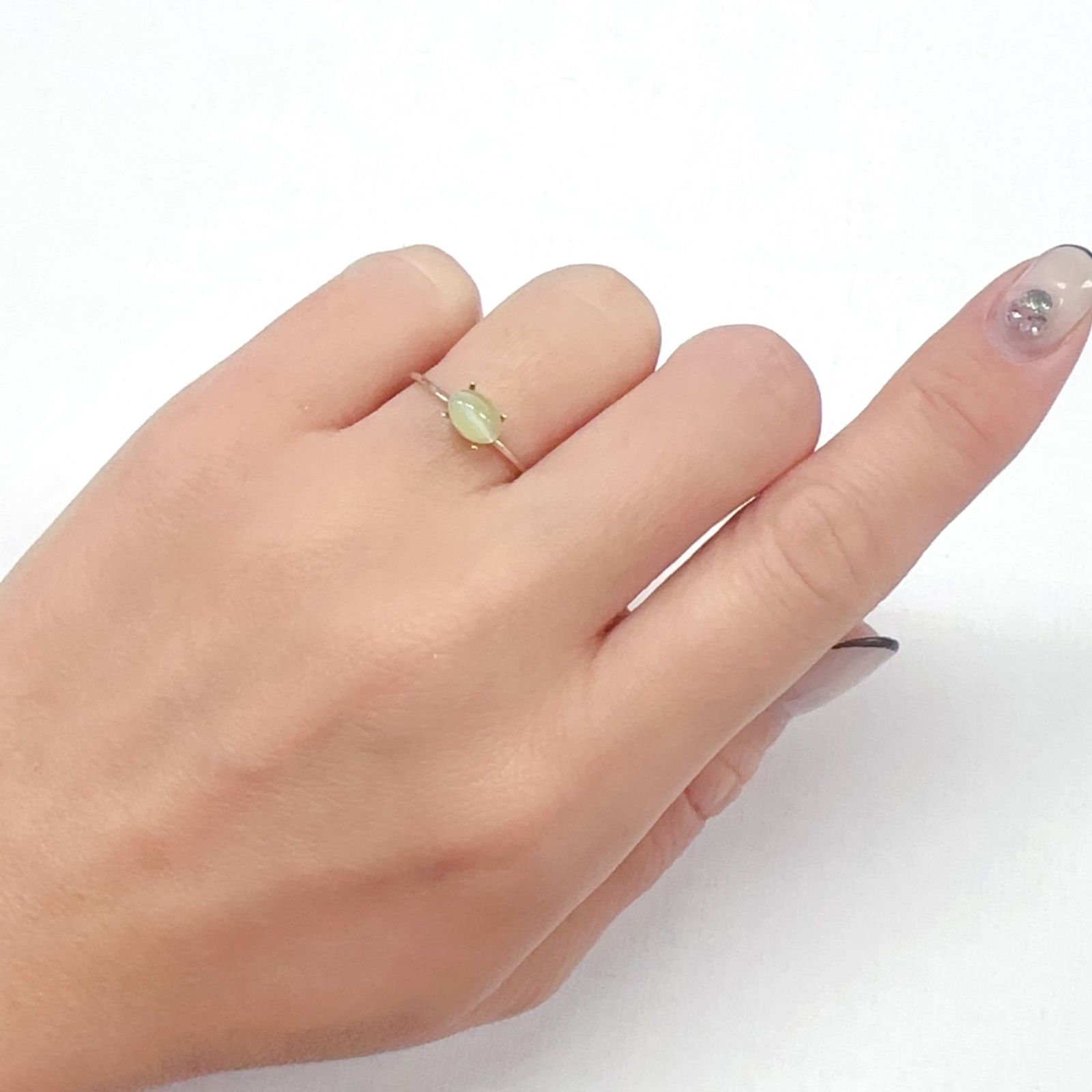 クリソベリルキャッツアイ スリランカ産 1.36ct[240226114]6.5x4.4mm前後