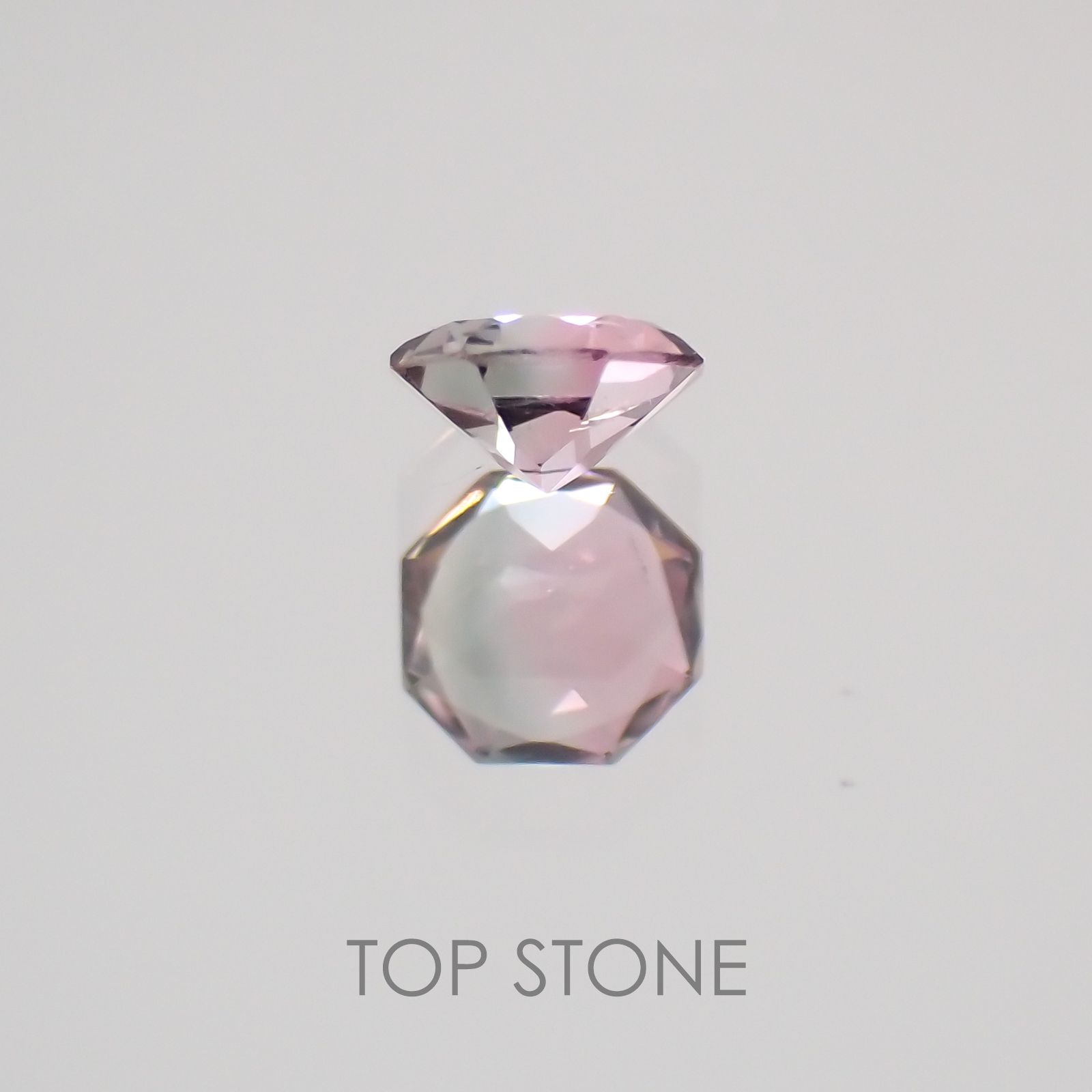 ◇オクタゴンカット◇バイカラートルマリンSA ブラジル・アフリカ産 ルース 0.08ct[21019160]2.9×2.9mm前後