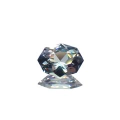 ◇カスタムカット◇バイカラータンザナイト 非加熱(宝石名ゾイサイト)タンザニア産 0.74ct 識別済[221118967]7.3x5.4mm前後