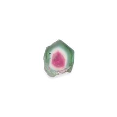 ウォーターメロントルマリン 原石スライス コンゴ民主共和国産 1.53ct[230321306]9.2x7.4mm前後