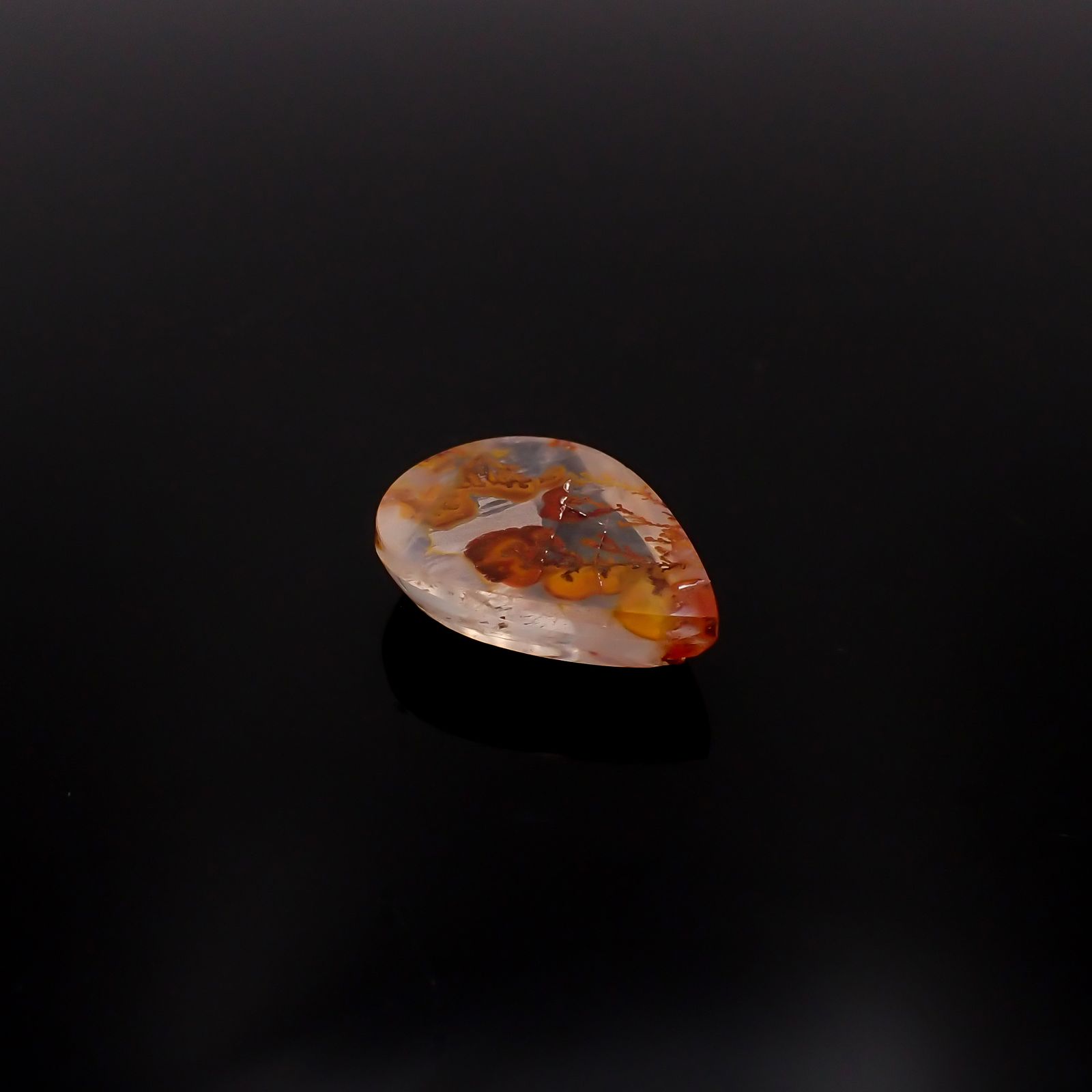 レッドデンドリチッククォーツ ブラジル産 11.85ct[231225085]19.9x14.5mm前後