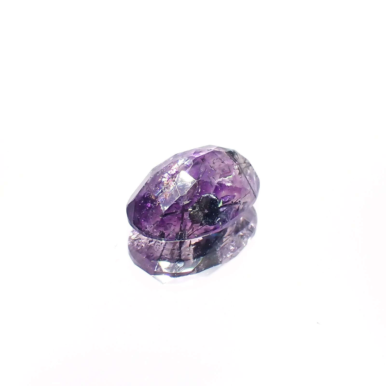 アメジストエレスチャル ナイジェリア産 4.86ct[230622438]13.5x9.6mm前後