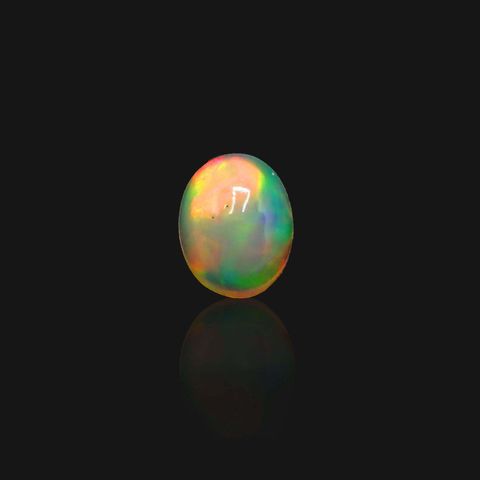エチオピアオパール(宝石名オパール)エチオピア産 1.647ct ソ付(彩珠)[230722912]8.8x6.9mm前後