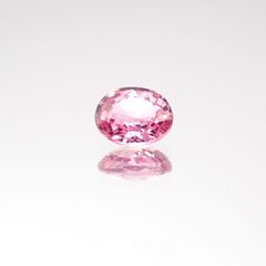 パパラチャサファイア スリランカ産 ルース 0.448ct ソーティング付き[20106144]5×4mm前後