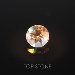 レインボームーンストーン(アンデシンラブラドライト) マダガスカル産 ルース 0.23ct[210310263]4.1×4.1mm前後