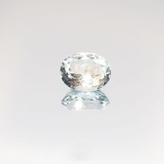 アベンチュリンアクアマリン(宝石名シーン・アクアマリン) ナイジェリア産 3.995ct ソ付(彩珠)[210712968]11.6×9.2mm前後
