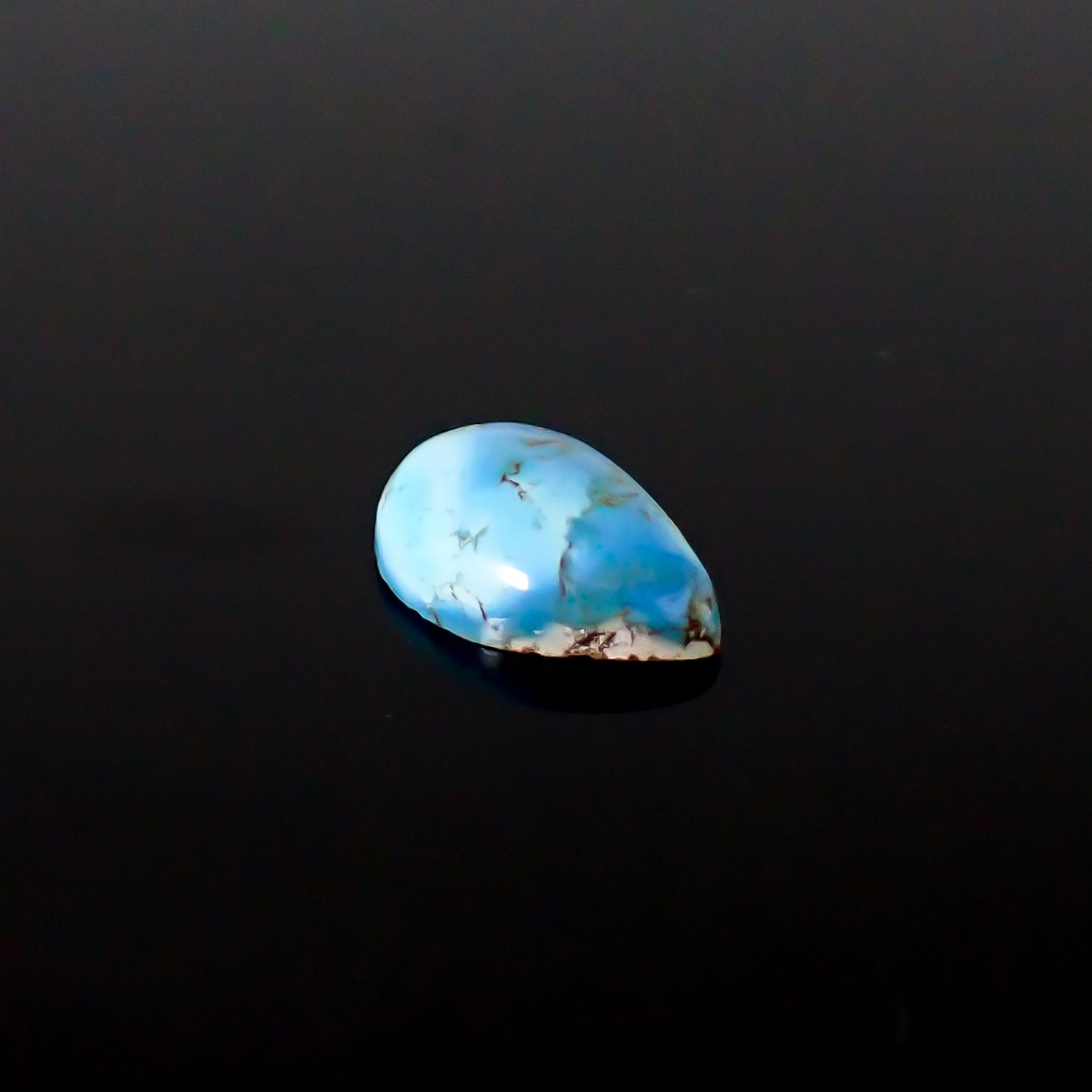 ターコイズ カザフスタン・ゴールデンヒル鉱山産 2.46ct / 11.9x7.9mm前後 [260632397]