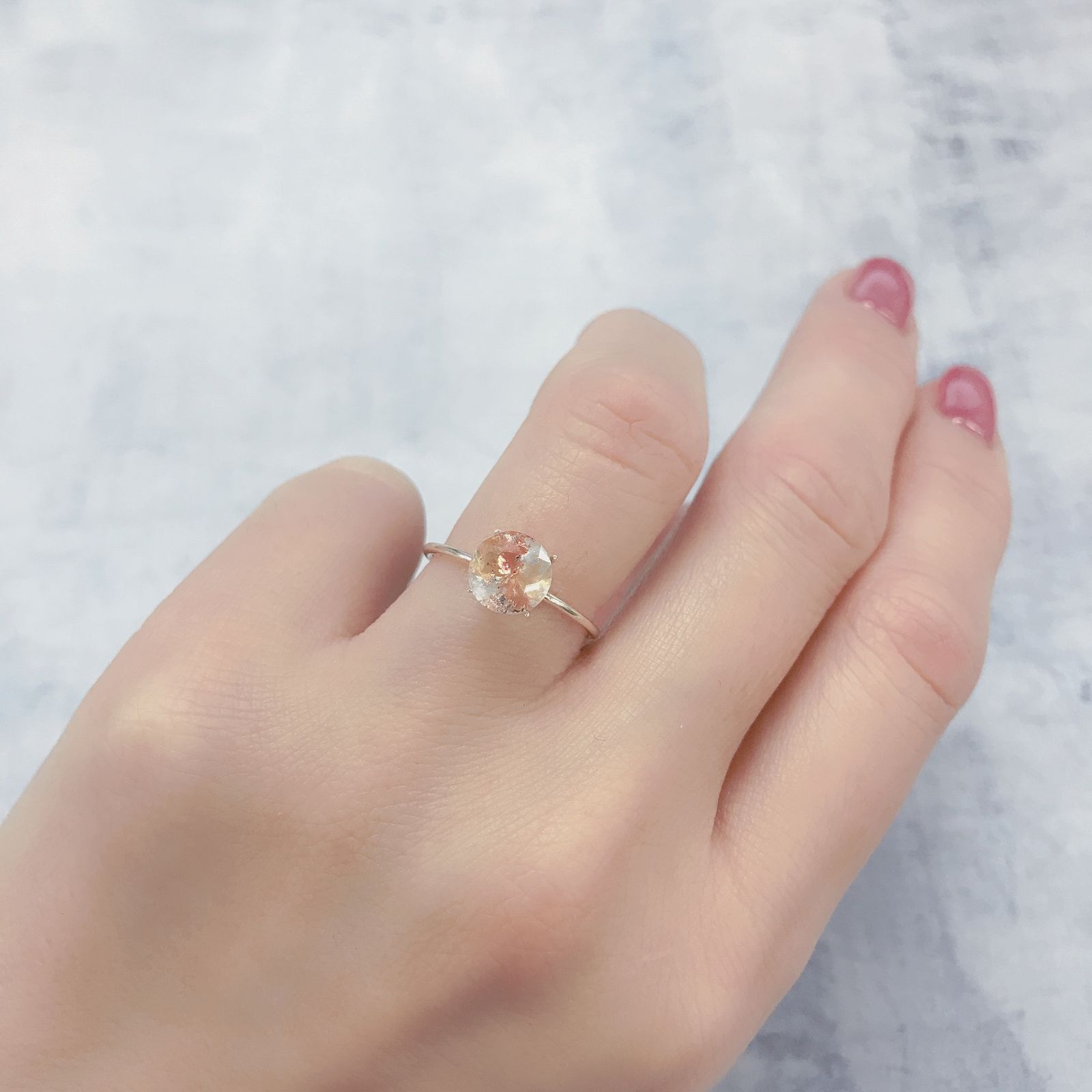 オーロラクォーツ ブラジル・ミナスジェライス産 1.12ct[220114374]7x7mm前後