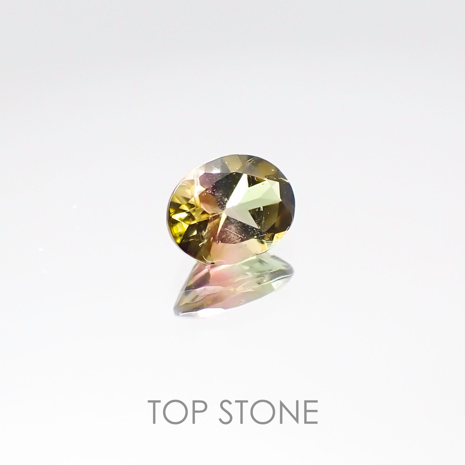 バイカラートルマリン ブラジル産 ルース 0.32ct[20106807]4.9×3.8mm前後