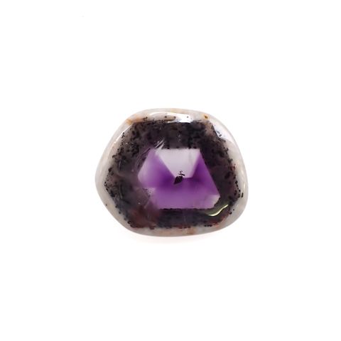 ◇フリーフォーム◇トラピッチェアメジスト 母岩付き ブラジル産 31.44ct[230722776]27.8x23.2mm前後