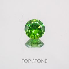 デマントイドガーネット(宝石名デマントイド・ガーネット) ロシア産 0.427ct ソ付(彩珠)[210310252]4.5×4.5mm前後