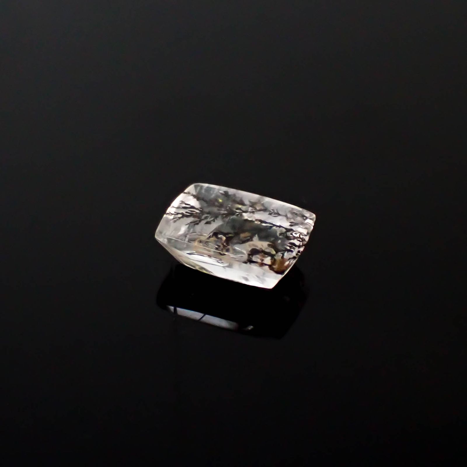 デンドリチッククォーツ ブラジル産 2.08ct [250330084]9.3x6.6mm前後
