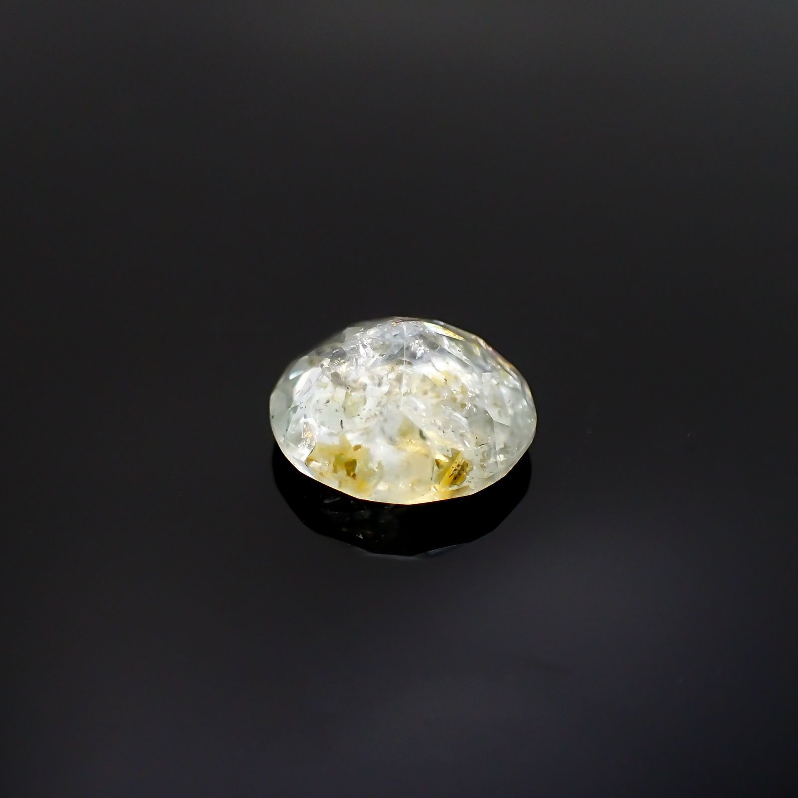 オーロラアクアマリン ブラジル産 2.67ct[220114408]9.7x9.6mm前後