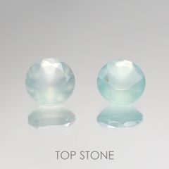 <ランダムセレクト1個販売> アクアプレーズ ラウンドカット 南アフリカ産 0.45ct前後[20084663-PAC]5×5mm前後