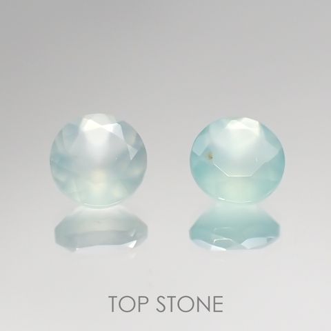 <ランダムセレクト1個販売> アクアプレーズ ラウンドカット 南アフリカ産 0.45ct前後[20084663-PAC]5×5mm前後