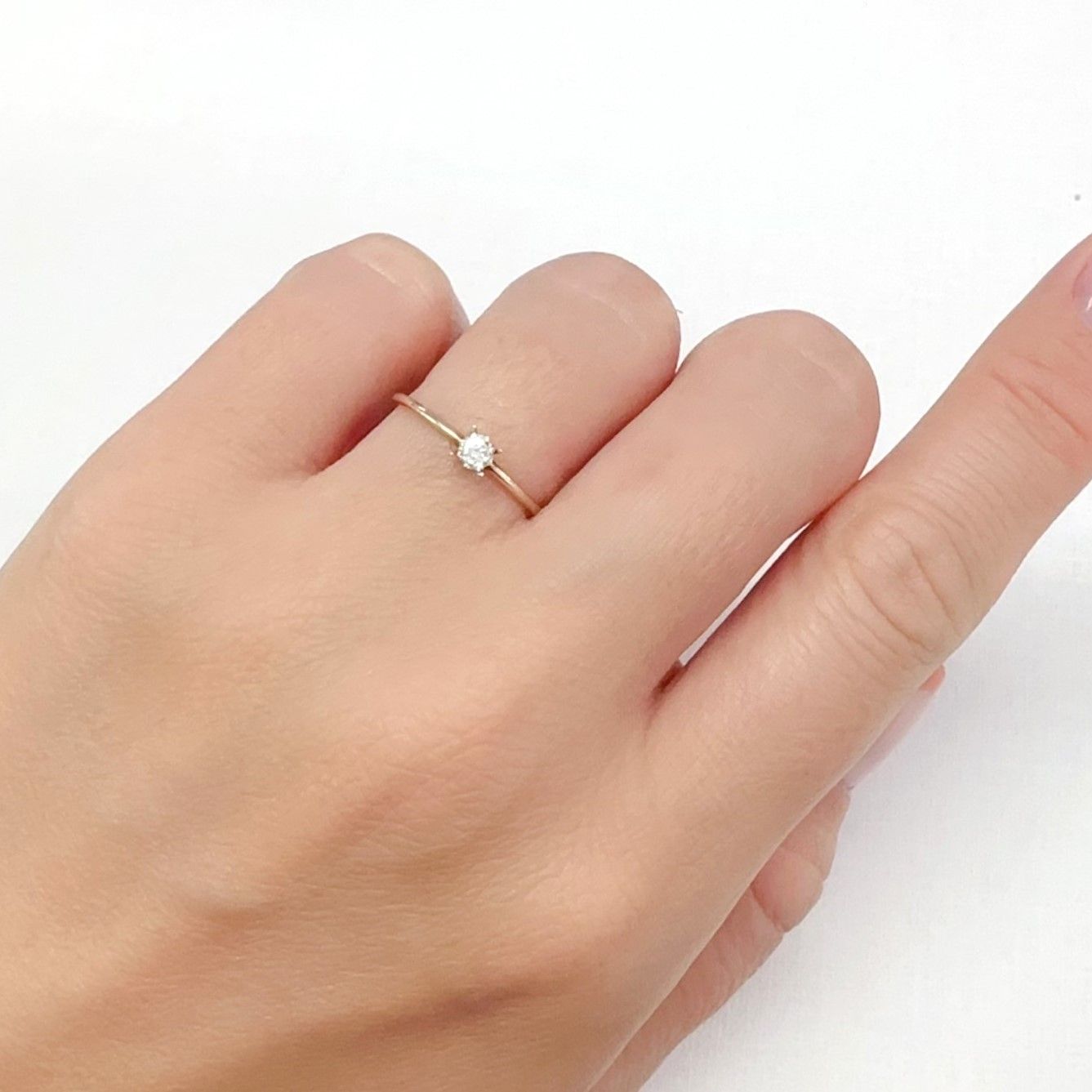 ◇オクタゴンカット◇ダイヤモンド 0.13ct[240427038]3.1x3mm前後