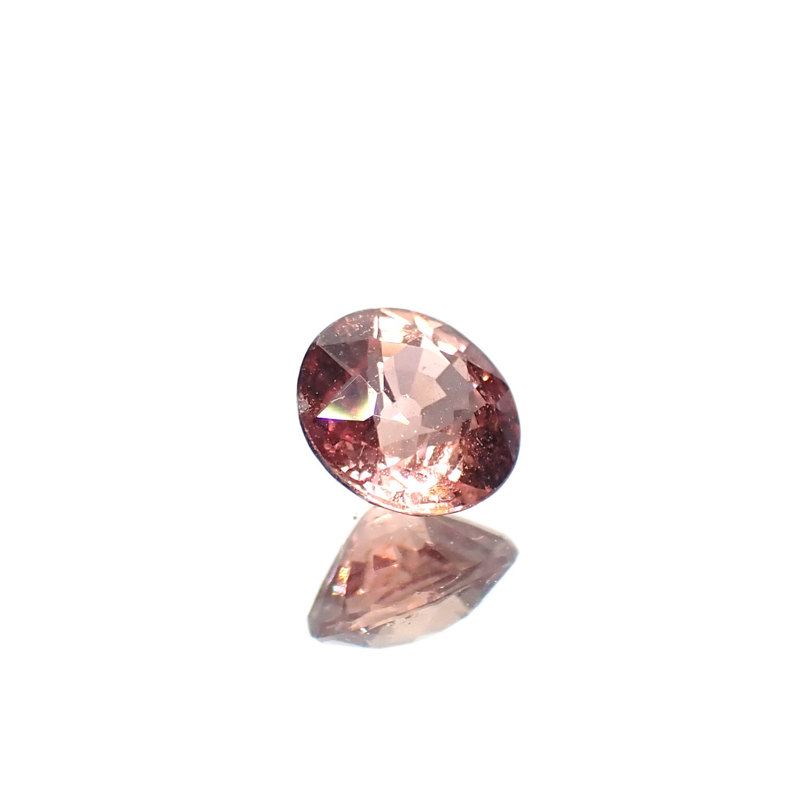 パパラチャサファイア(宝石名サファイア/別名パパラチャ・サファイア)スリランカ/マダガスカル産 DGL鑑付 0.553ct / 4.86x4.93mm前後 [251031289]